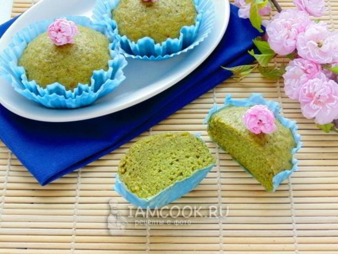 Рецепт кексов с зеленым чаем