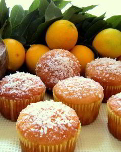 Лимонно-кокосовые кексы