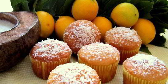 Лимонно-кокосовые кексы