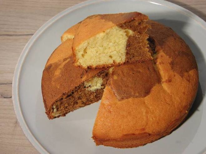 Рецепт мраморного кофейного кекса