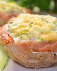 Мясные кексы с начинкой