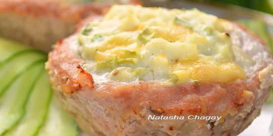 Мясные кексы с начинкой