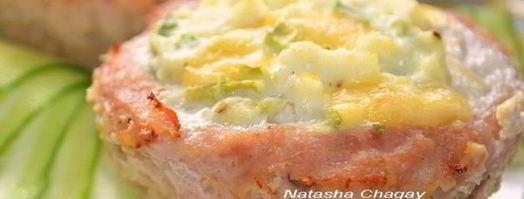 мясные кексы с начинкой. Шаг 5