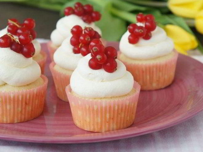 Рецепт нежных капкейков с ароматом ванили