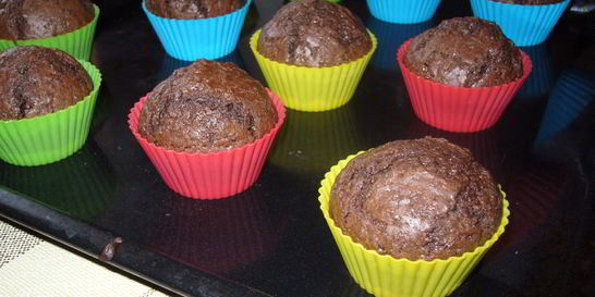 Овсяно-шоколадные кексы с бананом