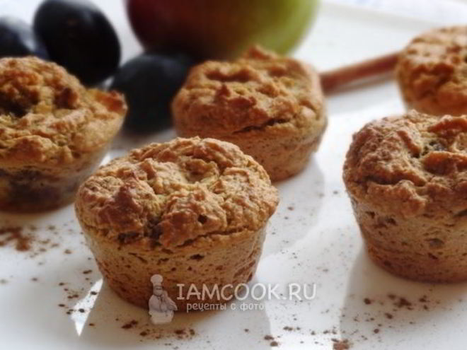 Рецепт овсяных кексов с черносливом