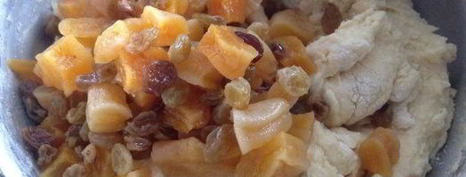 рождественский творожный кекс с сухофруктами и апельсиновым ароматом. Шаг 9