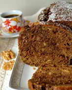 Шоколадно-банановый кекс с кофе