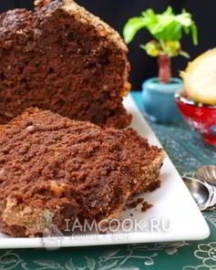 Шоколадно-банановый кекс