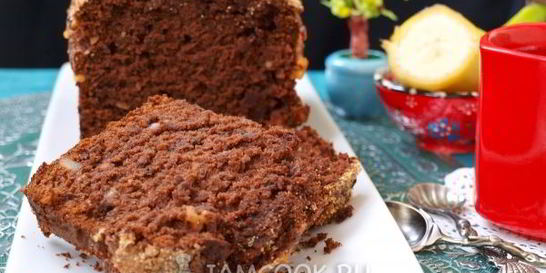 Шоколадно-банановый кекс