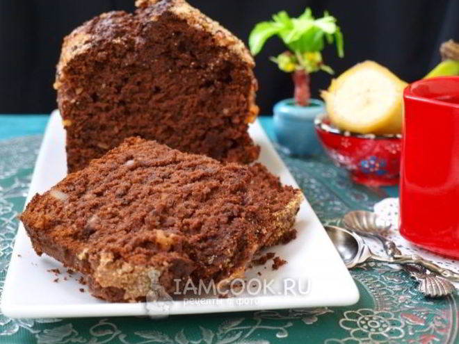 Рецепт шоколадна-бананового кекс