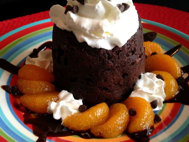 Рецепт шоколадного кекса в микроволновой печи