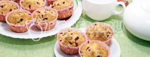 ванильные кексы с брусникой. Шаг 9