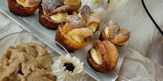 Заварной крем в микро и кексо-бабочки