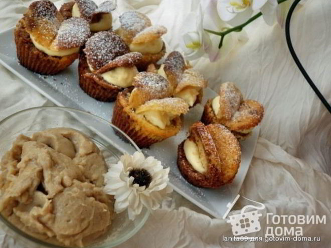 Рецепт заварного крема в микро и кексо-бабочки