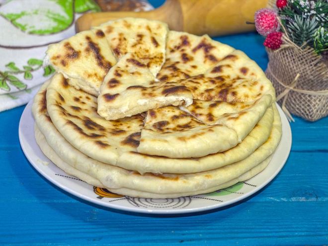 Рецепт хачапури на кефире на сковороде