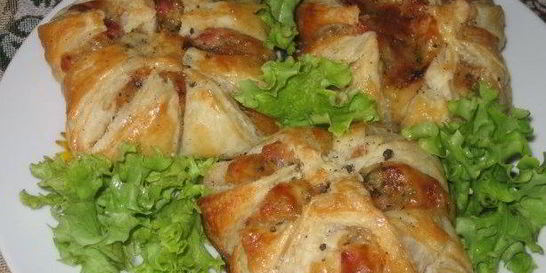 Хачапури с ветчиной и сыром