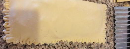 слоеный хачапури с ветчиной. Шаг 4