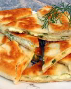 Тбилисские хачапури с сыром на сковороде