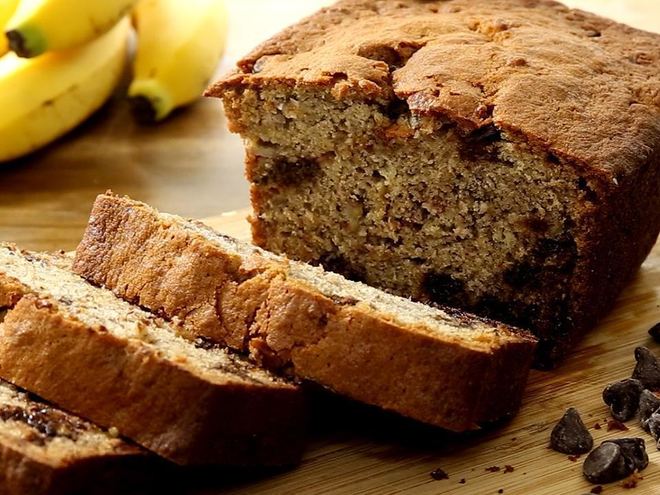 Рецепт бананового хлеба с шоколадом