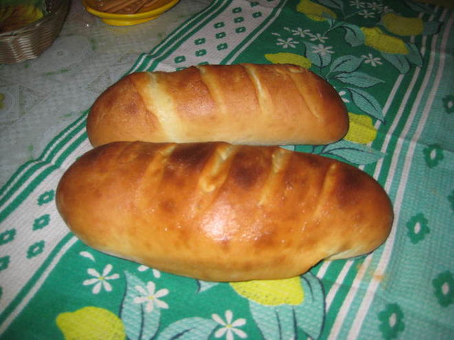 Рецепт батона домашнего