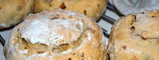 хлеб из пшенично-ржаного теста с беконом и луком. Шаг 13