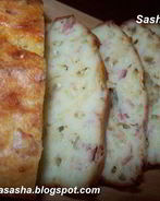 Хлеб с сыром и ветчиной