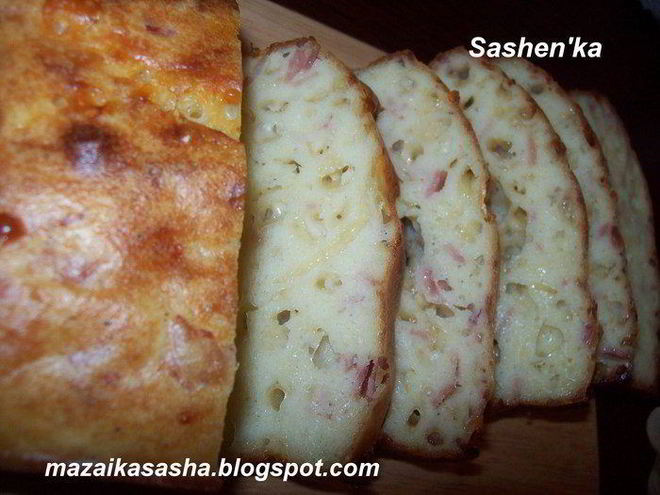 Рецепт хлеба с сыром и ветчиной