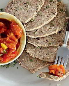 Холодный мясной хлеб с летней сальсой