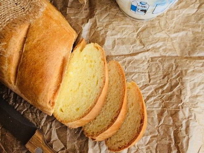 Рецепт молочного батона