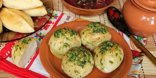 Пампушки к борщу из хлебного теста