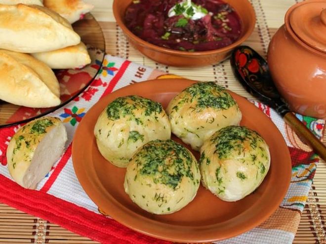 Рецепт пампушек к борщу из хлебного теста