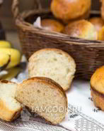 Порционный банановый хлеб на сухих дрожжах