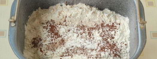 шоколадный сладкий хлеб в хлебопечке. Шаг 3