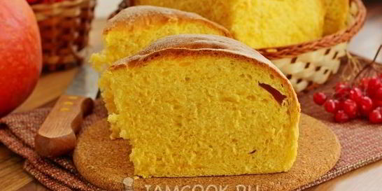 Тыквенный хлеб в хлебопечке