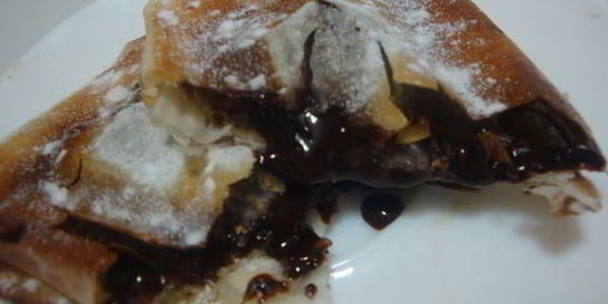 Хрустящие конвертики с шоколадом