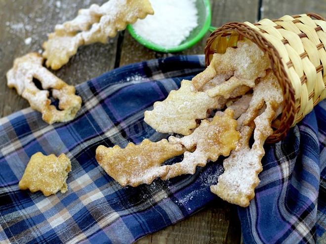 Рецепт хвороста тонкого хрустящего на кефире