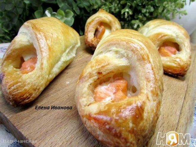 Рецепт конвертиков с семгой