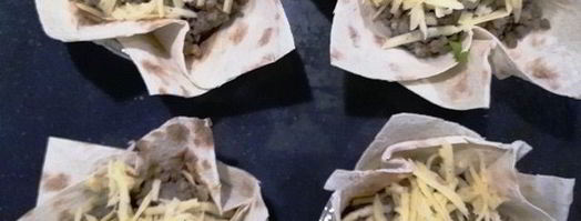 греча с печенью в корзинке из лаваша. Шаг 11