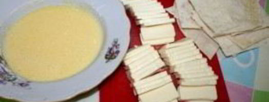 конверты из лаваша с сыром. Шаг 3