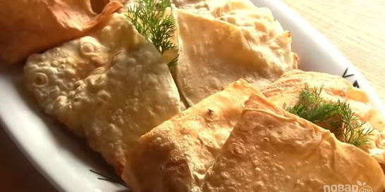 Курица с картофелем в лаваше