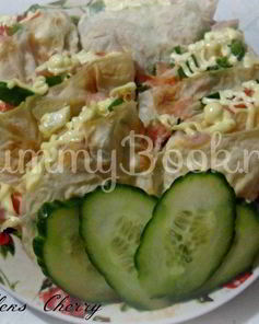 Лаваш с двумя начинками