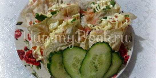 Лаваш с двумя начинками