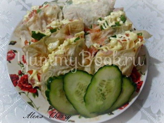 Рецепт лаваша с двумя начинками