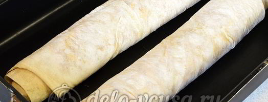 лаваш с капустой в духовке. Шаг 7