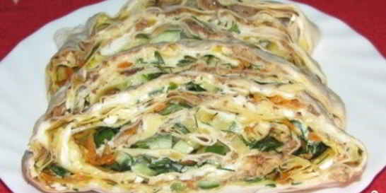 Лаваш с консервой