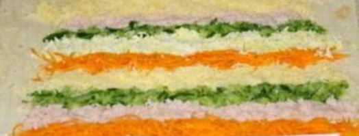 лаваш с корейской морковкой и крабовыми палочками. Шаг 3