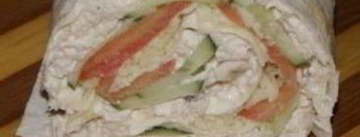 лаваш с курицей и сыром. Шаг 13