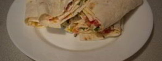 лаваш с начинкой, жаренный на сковороде. Шаг 5