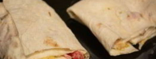 лаваш с начинкой, жаренный на сковороде. Шаг 6